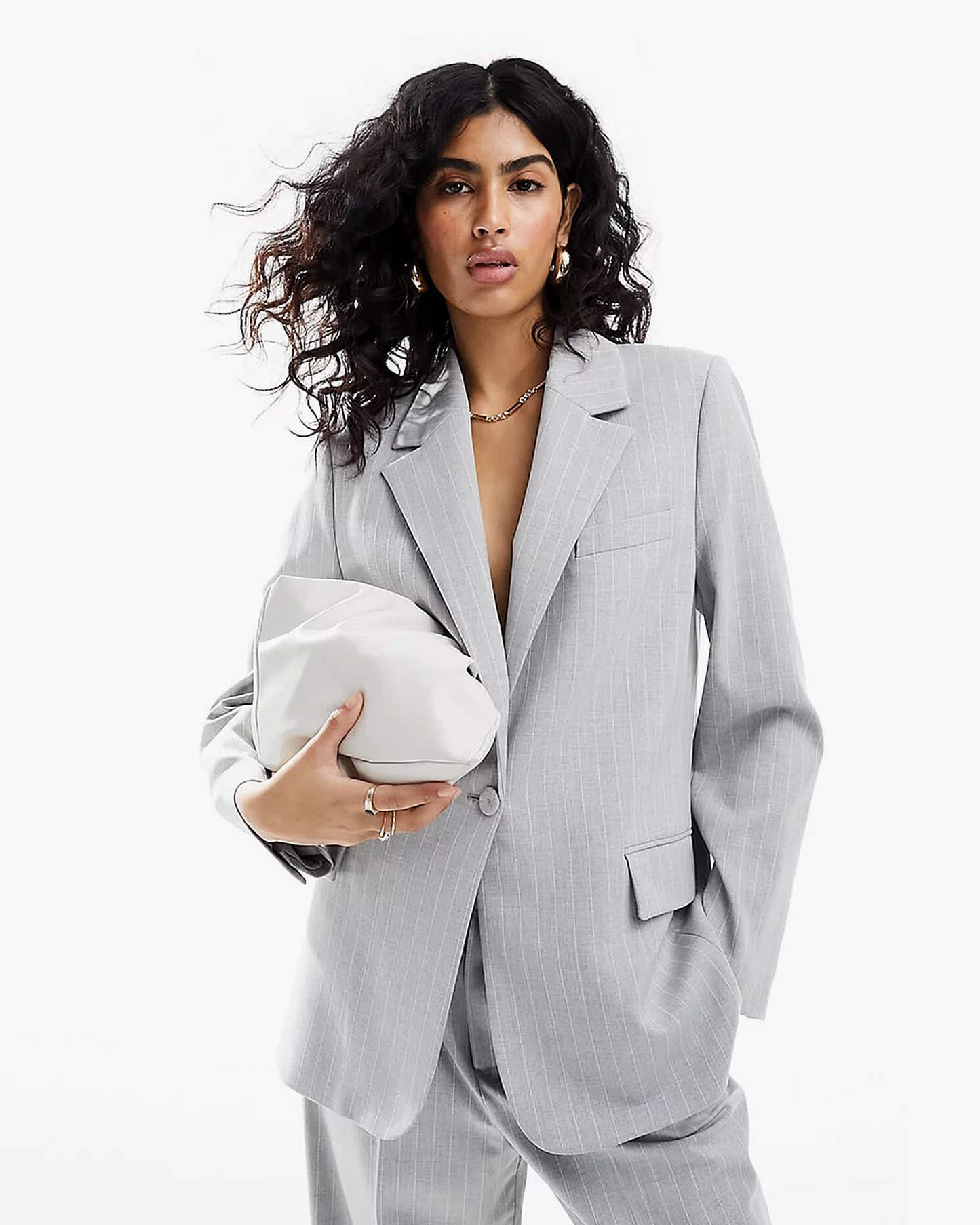 Beige Open-Breast Allure Blazer