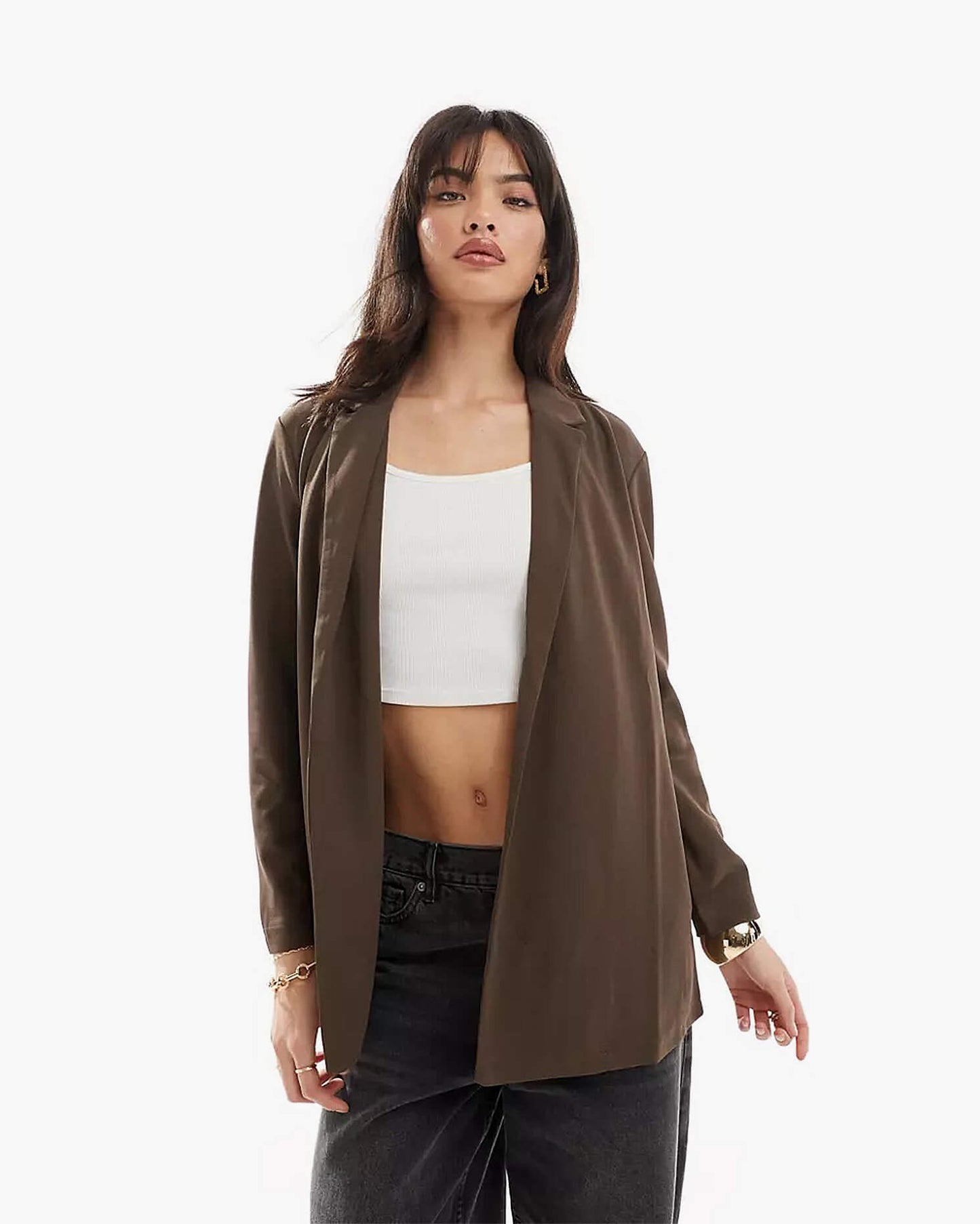 Basic Brownie Long Blazer