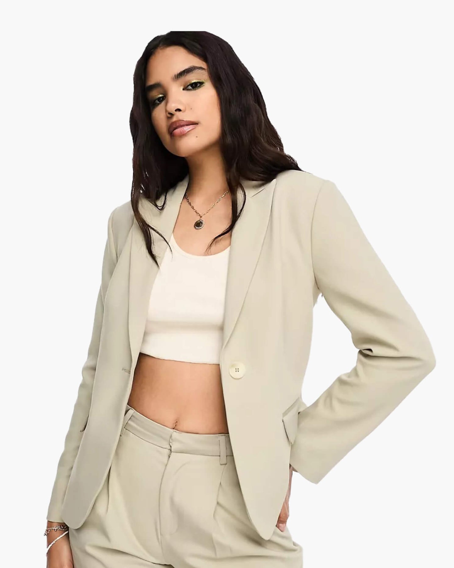 E-Bleize Beige Elegant Empress Blazer