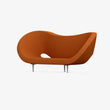 A Luxury Dark Orange Chair by SUNNY House