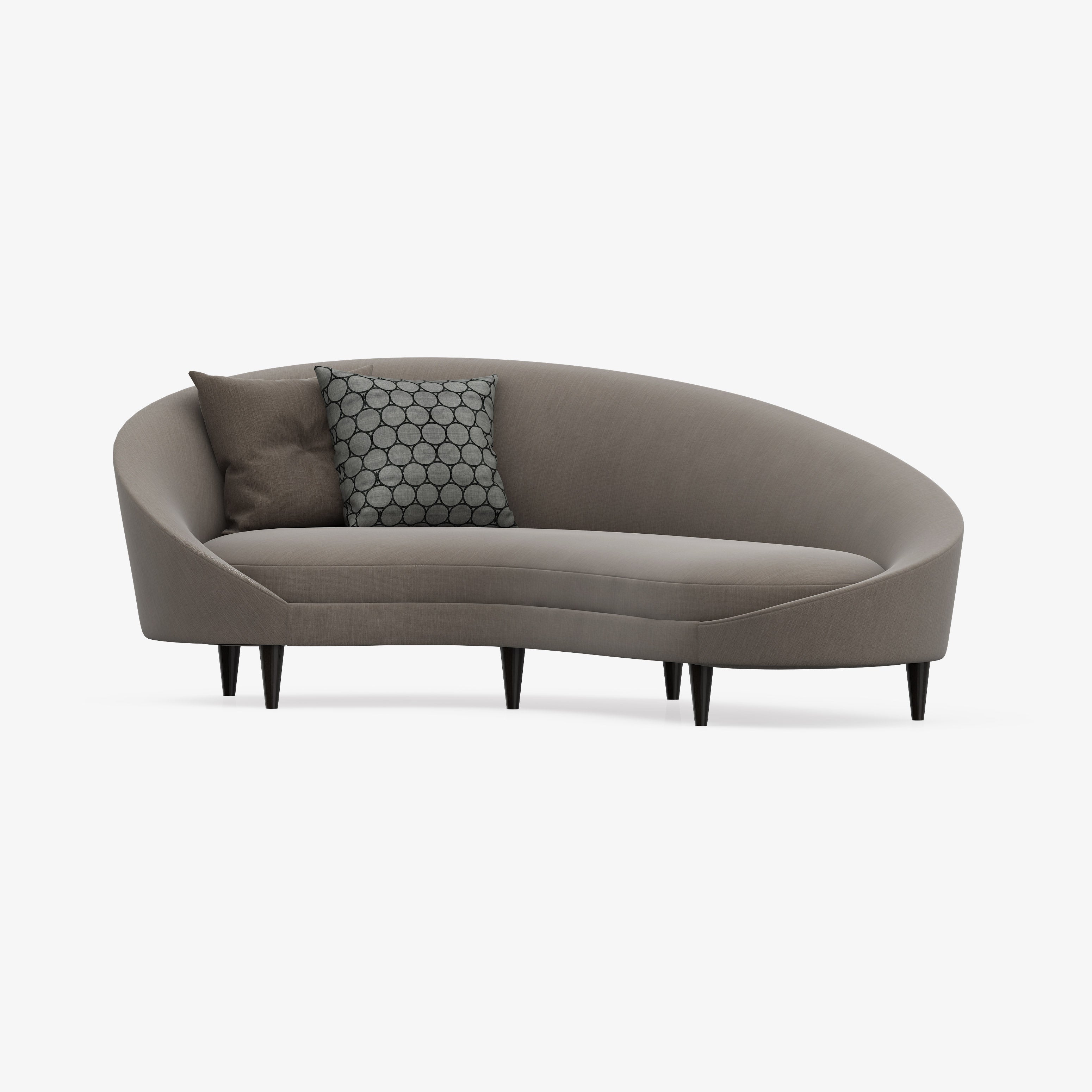 Dark Gray Sofa with Two Pillows from Annie House