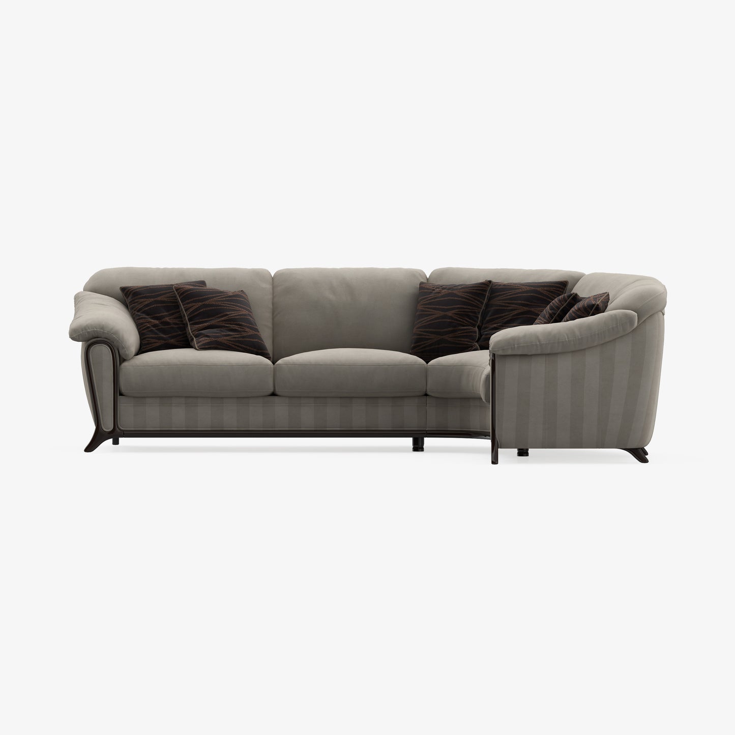 Dark Gray Sofa with Two Pillows from Annie House