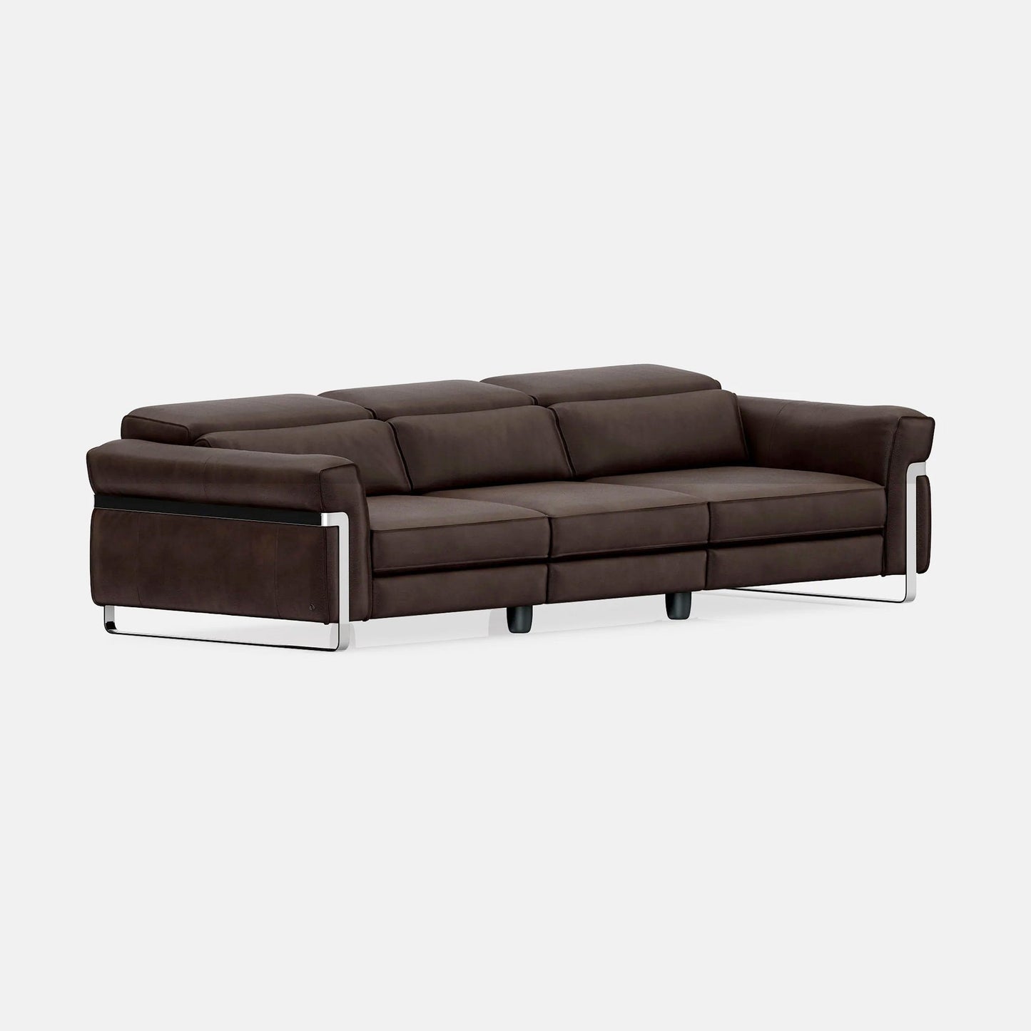 Wide Faux Leather Sofa & Chaise with Ottoman by Annie's Home