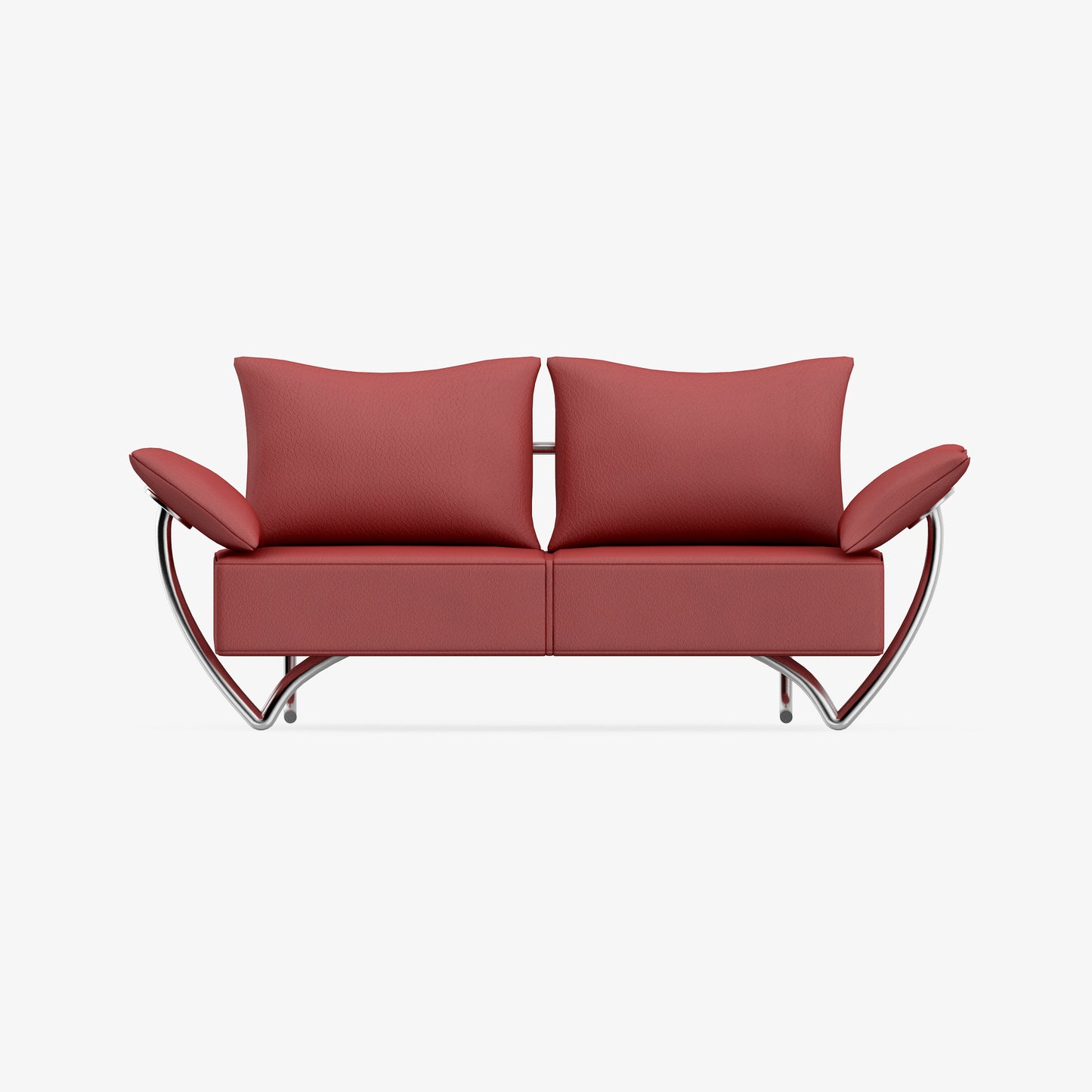 Living Room Loveseat Chair with Soft Polyester Fabric