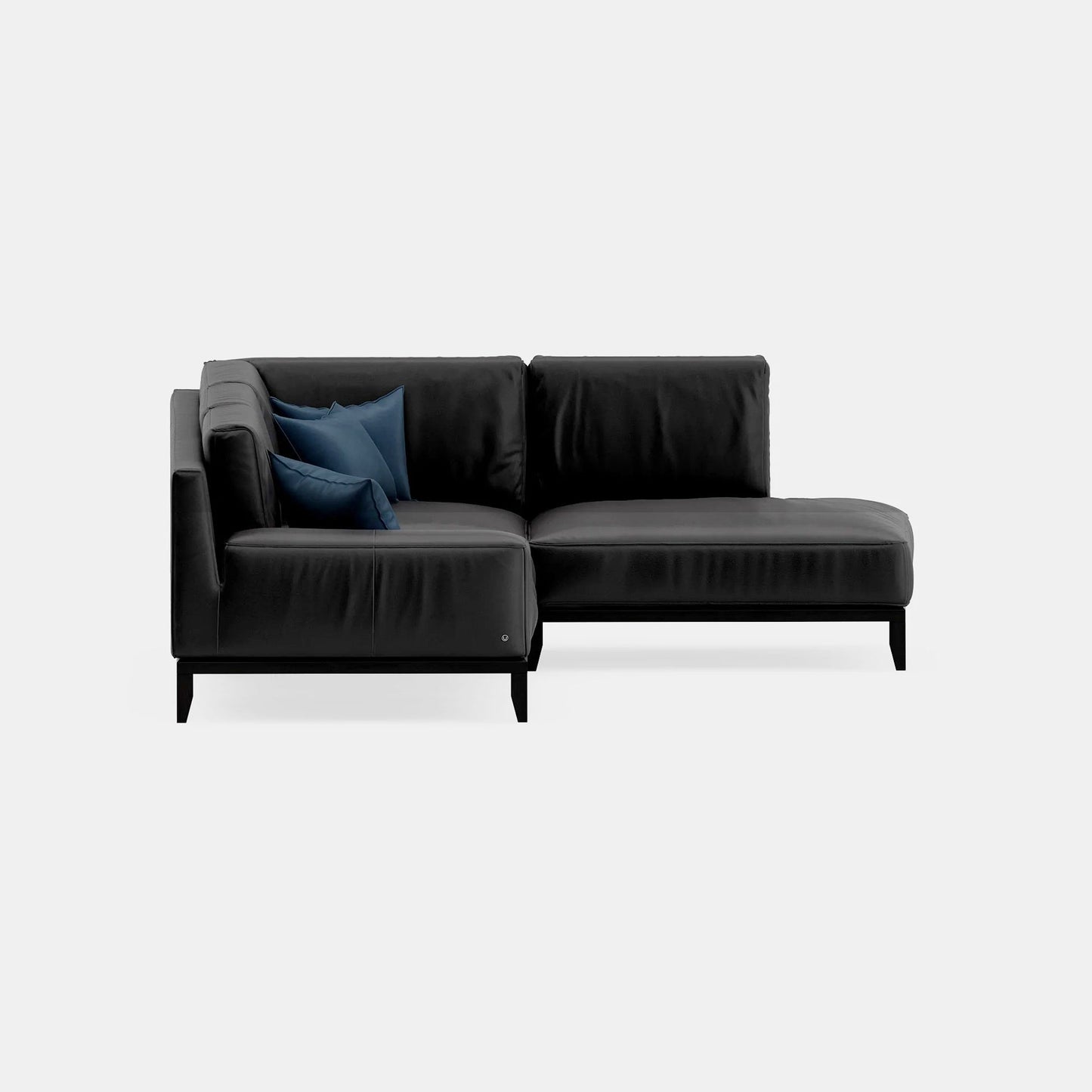 Wide Faux Leather Sofa & Chaise with Ottoman by Annie's Home