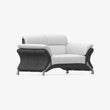 Rolled Arm Loveseat with Reversible Cushions